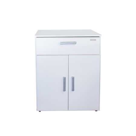 Organizador Para Microondas 2 Puertas 1 Cajón Platinum Blanco