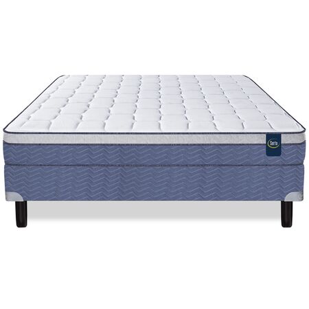 Colchon y Sommier Serta Florida Pocket Firm 2 Plazas y media 140x190x26cm Resortes Con Europillow Soft