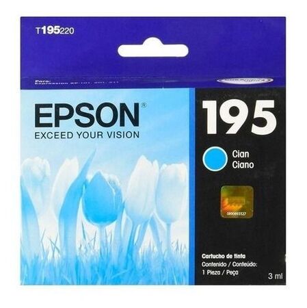 Cartucho de Tinta Epson T195 Cian T195220-AL Original