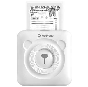 Impresora Portátil Blanca Peri Page de Bolsillo