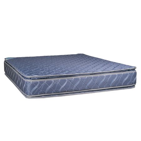Sommier y Colchon Espejo de Luna King Size 180x200x30 de Resortes Bonnell Doble Pillow de Jackard