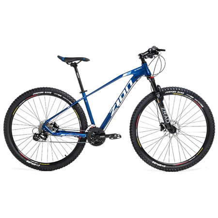 Bicicleta MTB Zion Ovanta Monoplato 10V R29 Azul/Blanco Disco Hidr. Talle S