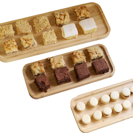 Set x 3 Bandejas Fuentes Organizadores Bambu