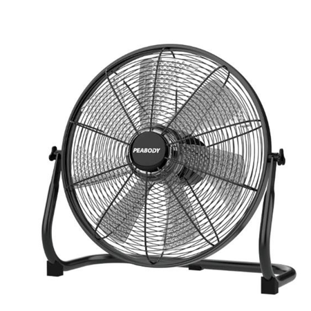 Ventilador Turbo 16p A Bateria Pe-Vtb16 Peabody