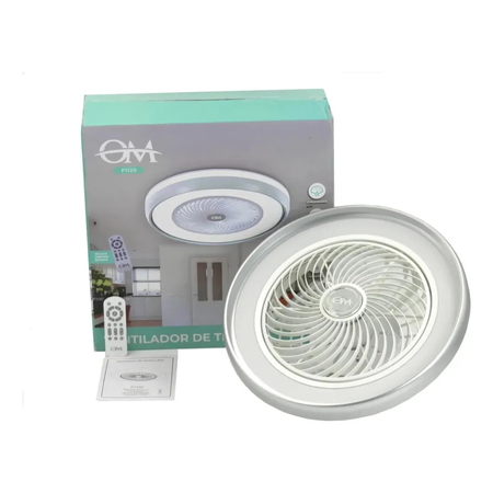 Ventilador de Techo con Luz LED OM F1120