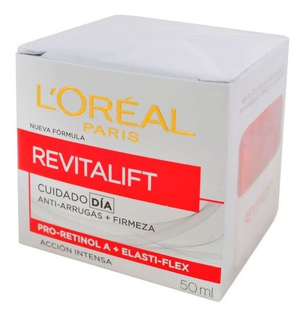 Crema Loreal Revitalift Elastine Antiedad Antiarrugas 50 Ml