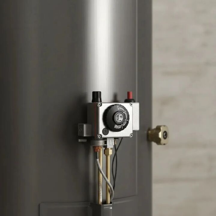 Termotanque 160 Lts A Gas Rheem Alta Potencia AP160 Color Gris - Vista 2