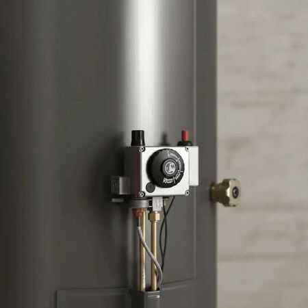 Termotanque 160 Lts A Gas Rheem Alta Potencia AP160 Color Gris