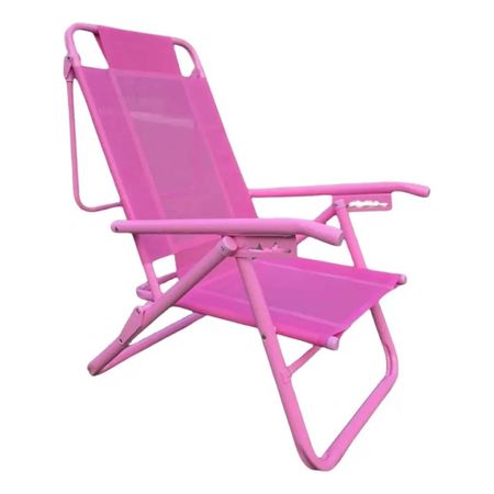 REPOSERA ROSA DE ALUMINIO PLEGABLE PINK 5 POSICIONES