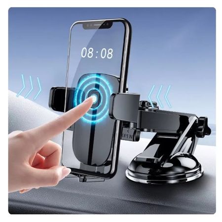 Soporte celular auto vidrio tablero sopapa extensible