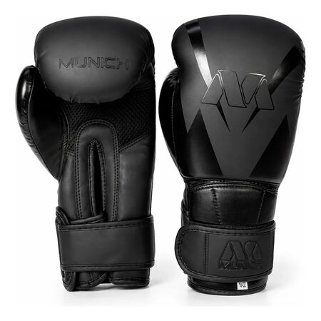 Guantes Boxeo Munich Rio Profesional Kick Boxing Muay Thai 12 Oz Negro