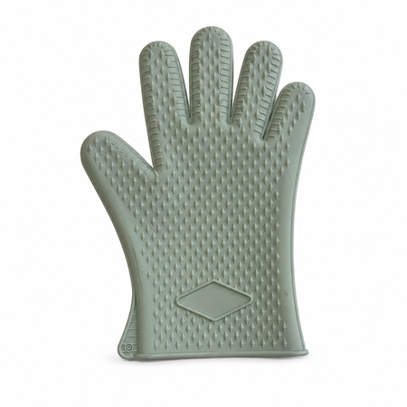 Manopla De Silicona Aislante Para Horno Verde