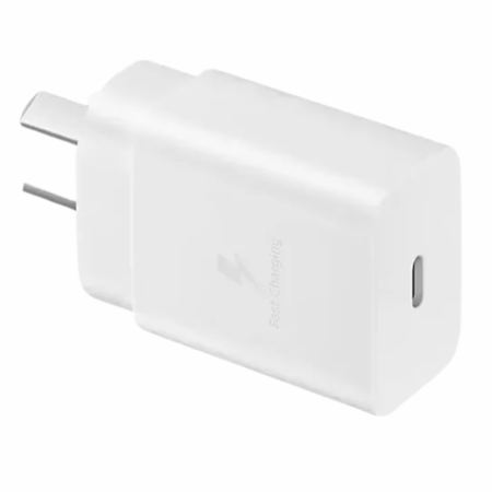 SAMSUNG CARGADOR FAST CHARGE USB-C 15W BLANCO SIN CABLE EP-T1510NWSGAR