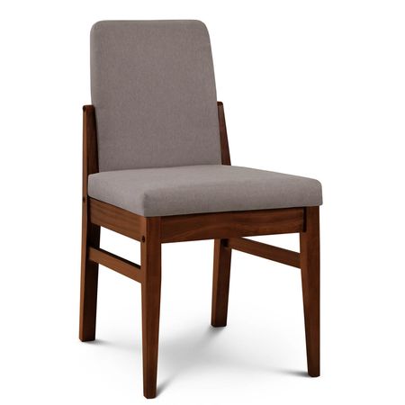 Silla de Comedor Baku Tapizado Sunny Stone lustre Caoba Espacity'