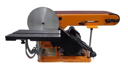 Lijadora De Banco Banda Combinada Lusqtoff Lqlb-250 1450rpm Naranja 50 Hz
