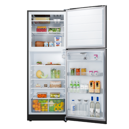 HELADERA 394 LTS A+ NEGRA CICLICA CON DISPENSER 2025 CON ESTANTES DE VIDRIO