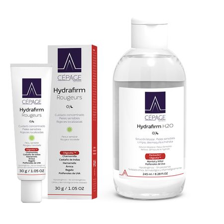 Combo Cepage Hydrafirm Rougeurs X30g + Hydrafirm H20 X250ml