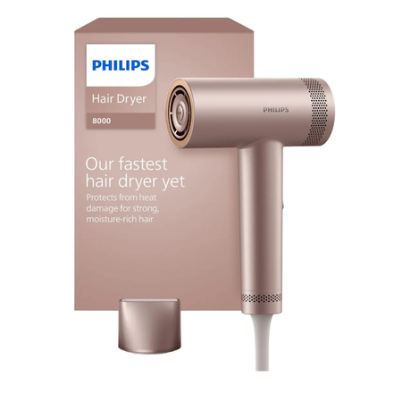 secador de pelo philips bhd837/00 serie 8000 rosa