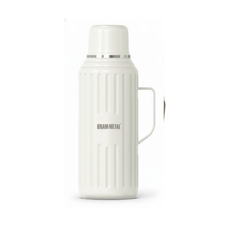 Termo de Acero 1.1lts Blanco Bram-Metal