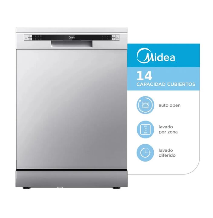 Lavavajillas Midea 14 Cubiertos Color Silver De-314xar1 - Vista 1