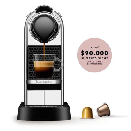 Cafetera Nespresso Citiz Silver C113-AR-SI-NE2