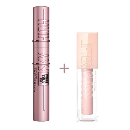 Sky High Mascara Maybeline Combo Lifter Gloss Ice 002