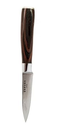 Cuchillo Acero Inoxidable Paring Sakura Diseño 20 Cm 504 Marrón Y Plateado
