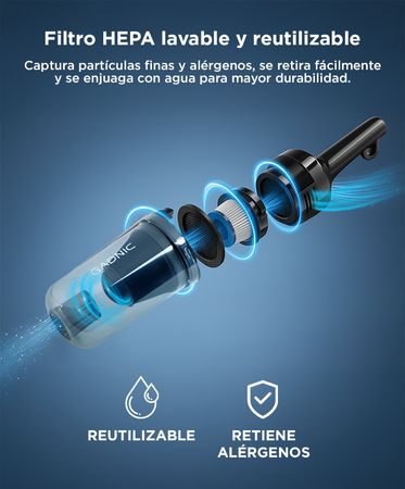 Aspiradora Vertical Gadnic 2 en 1 de Mano 600W