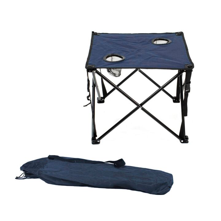 Mesa Plegable De Camping Azul - Vista 2