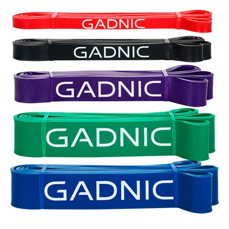 Bandas Elásticas Gadnic Kit x5 Isométricas 5 Intensidades Super Resistentes