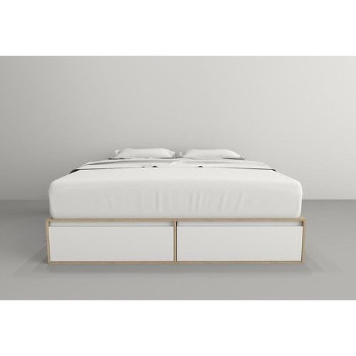 Box de Cama DS Home 2,00 m 4 Cajones 2 Puertas Olmo Everest 203x33x202 cm - Vista 3