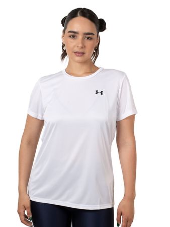 Remera Under Armour Tech Solid Mujer Training Blanco