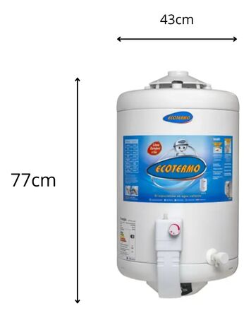 Termotanque A Gas Natural 51L Ecotermo C/s Conexión Superior