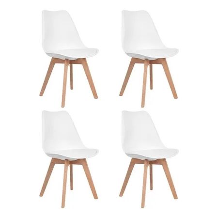 Sillas tulip x 4 Uni. Blancas