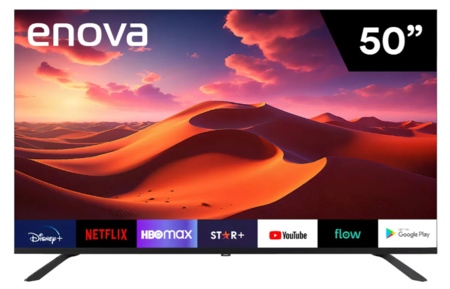 Smart TV ENOVA 50" LED UHD 4K Android TV Frameless