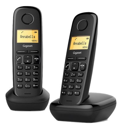 Teléfono gigaset a270 duo inalámbrico - color negro - negro