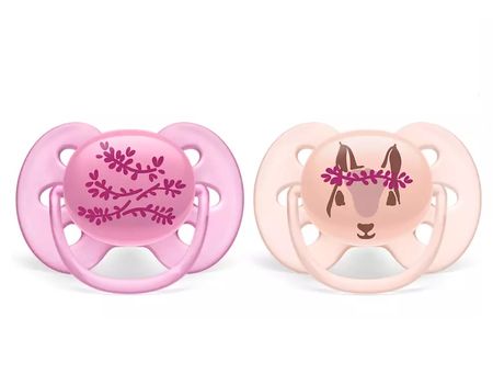 Chupete Ultra Soft Deco Philips Avent 6-18M Rosa ( SCF223/04)