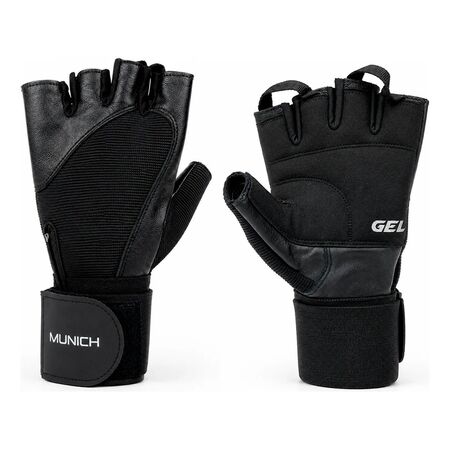 Guante Munich Craster Fitnes Crossfit Bici Gym Entrenamiento Negro Lisa S
