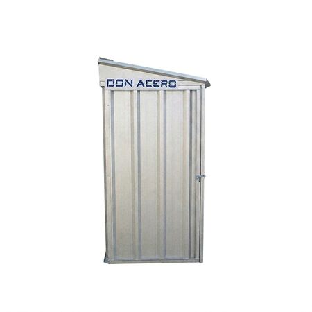 Deposito Armario Caseta Cobertizo de jardin 1x2 Techo 1 agua DON ACERO