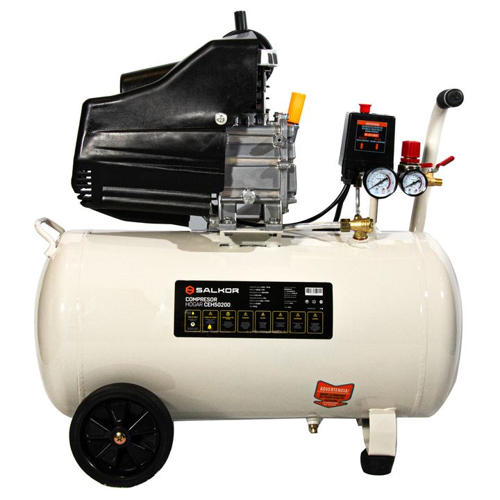 Compresor De Aire Electrico 50 Litros Salkor CE550/220M Monofásico 2hp Frecuencia 50hz - Vista 2