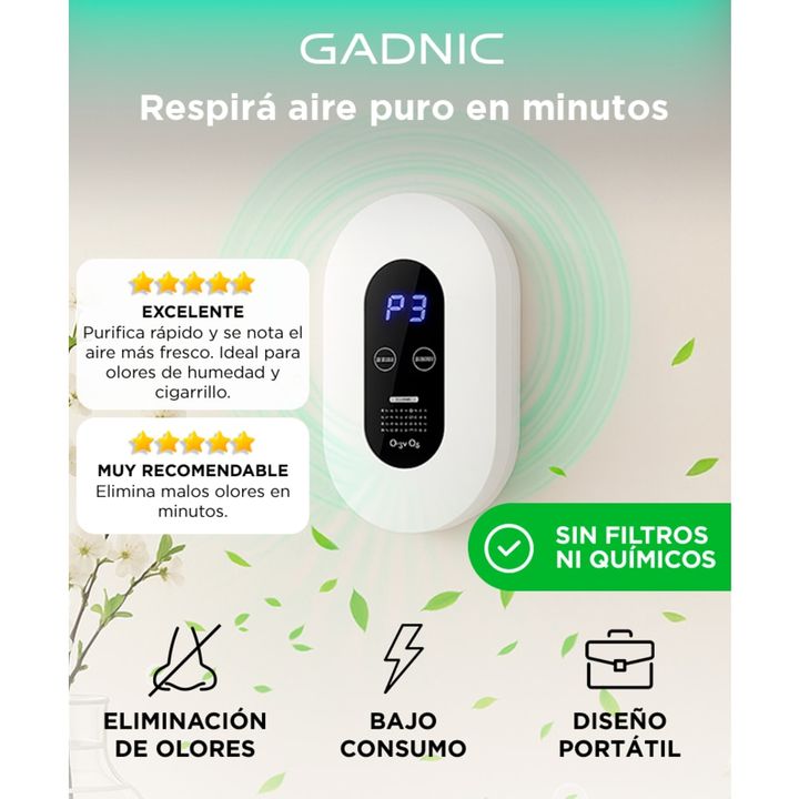 Ozonizador y Purificador de Aire Gadnic OZ8000 Moderno - Vista 2