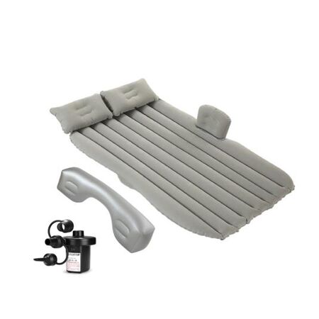 Colchón Inflable para Auto 1 plaza WAGGS Almohada e Inflador Gris