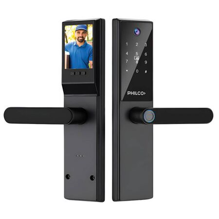 Cerradura Inteligente Philco Slp400 Wifi App Homesync Huella Tarjeta Llave Contraseña SLP400