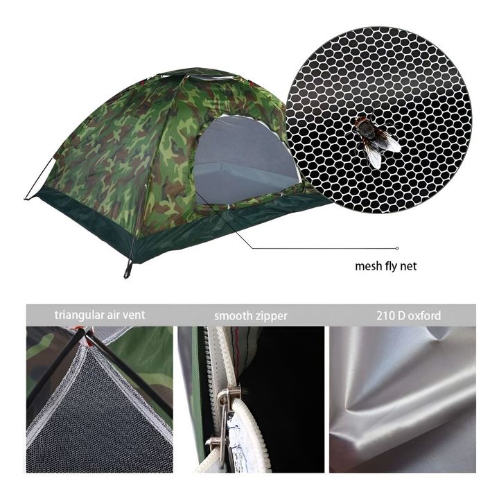Carpa Iglu 3 Personas Impermeable Mosquitero - Vista 7