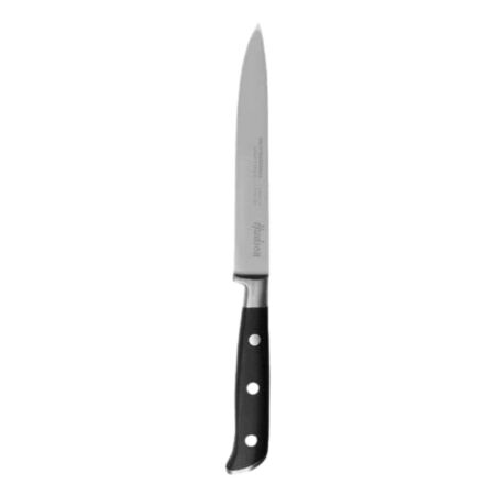 CUCHILLO UTILITARIO LINEA 5 PROFESSIONAL INOX. MANGO CON REMACHES NEGRO