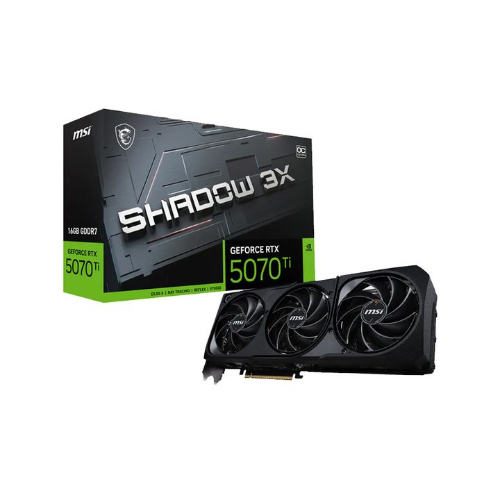 Placa de Video MSI 16GB RTX5070 Ti Shadow 3x OC - Vista 1