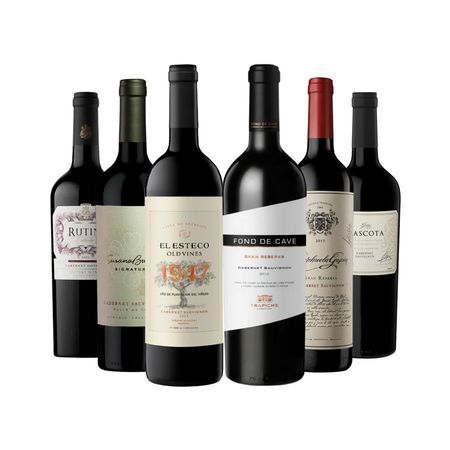 Vinos Tintos Cabernet Sauvignon Seleccion x 6 Con Estuche