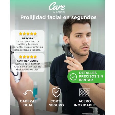 Maquina Corta Pelo Gadnic NT1000 Nariz Oreja Patillera Profesional