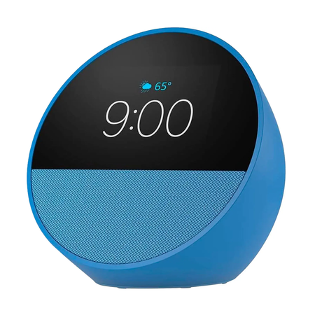 Asistente Virtual Amazon Echo Spot Con Alexa Ocean Blue