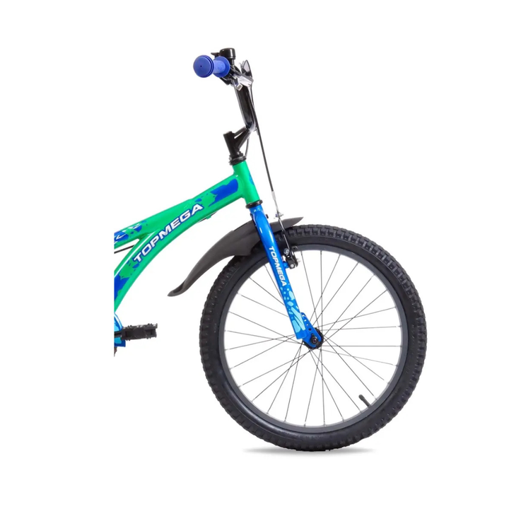 Bicicleta Infantil Topmega Speedmike Talle Único R20 1V Verde/Azul - Vista 3